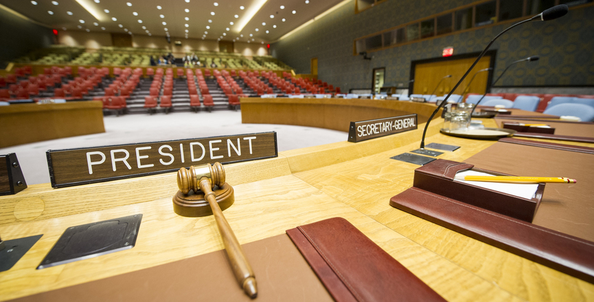 The Security Council chamber from the vantage point of the president of the council. Image: United Nations Photo/Flickr