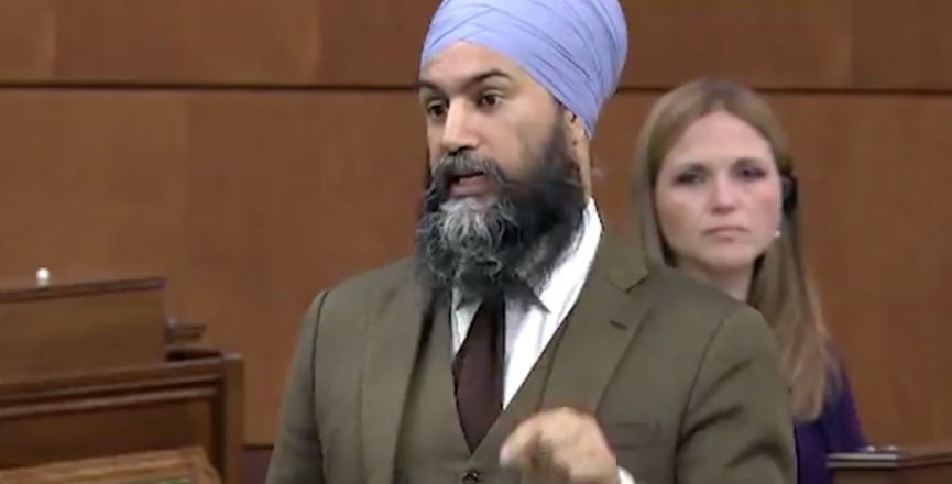 NDP Leader Jagmeet Singh. Image: Jagmeet Singh/Twitter/Video screenshot