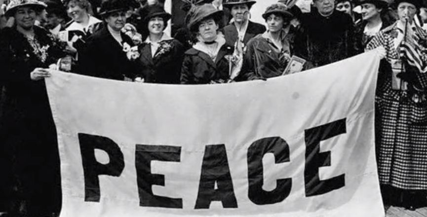 Anti-war protesters during one of the first Mother's Days in history. Image: bravenewfoundation/Video Screenshot/YouTube