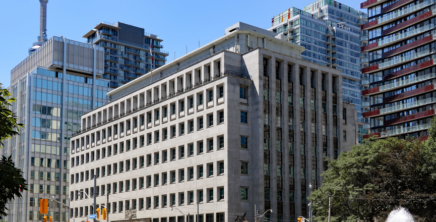 Bank of Canada Toronto Building in 2018. Image: Can Pac Swire/Flickr