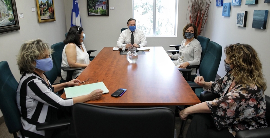 François Legault during a meeting on May 29, 2020. Image: François Legault​/Twitter