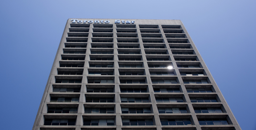 The Toronto Star building, photographed in 2010. (Image: petmutt/Flickr)