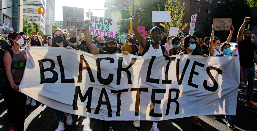 Black Lives Matter demonstrators in Brooklyn, New York, June 7, 2020. Image: doug turetsky/Flickr