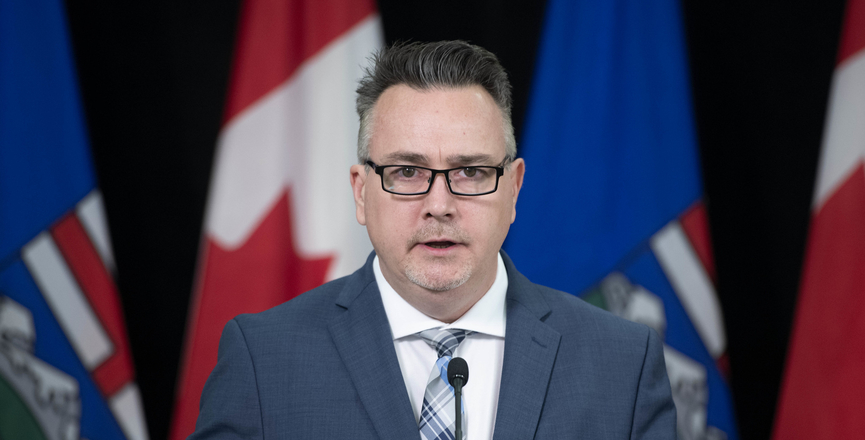 Alberta's associate minister of natural gas and electricity, Dale Nally, at a press conference on May 6, 2020. Image: Alberta Newsroom/Flickr