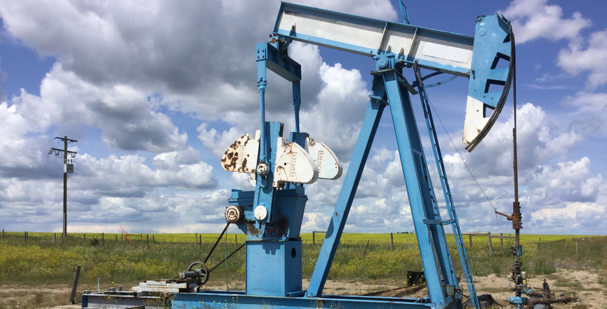 An orphan well site near Carstairs, Alberta, awaiting proper abandonment and reclamation. Image: Government of Alberta/Flickr