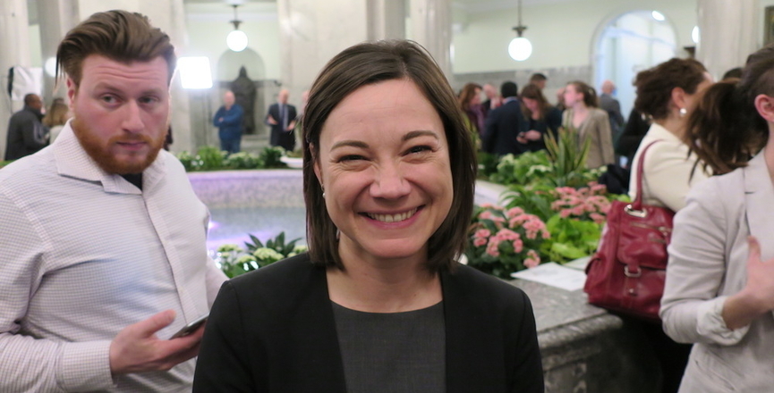 Lethbridge-West NDP MLA Shannon Phillips, who was environment minister in the Notley government. Image: David J. Climenhaga