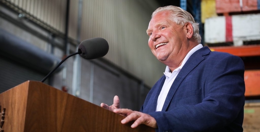 Doug Ford gives a press briefing on August 21, 2020. Image: Doug Ford/Twitter