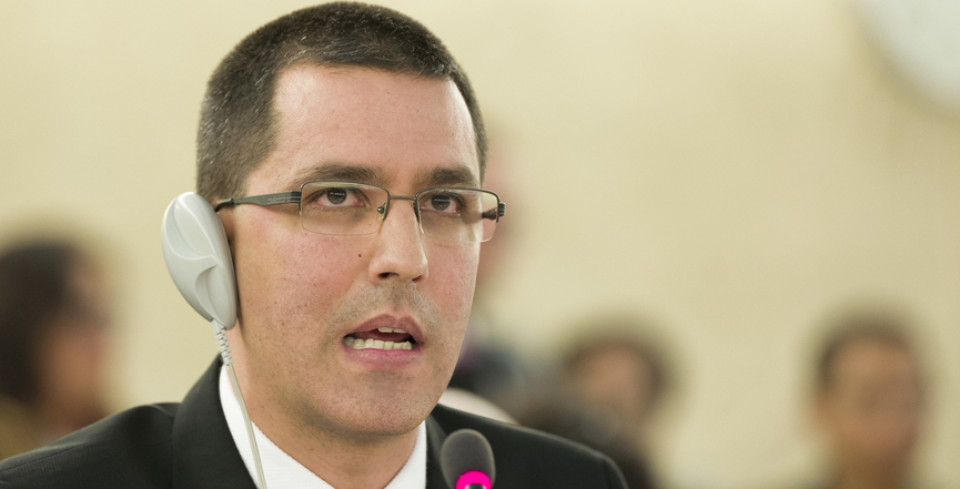 Jorge Arreaza in 2017. Image: UN Geneva/Flickr