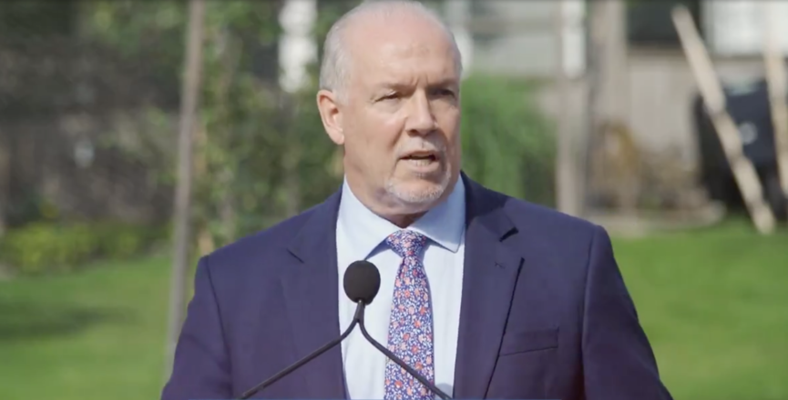 Premier John Horgan announces a snap election on September 21, 2020. Image: John Horgan/Twitter