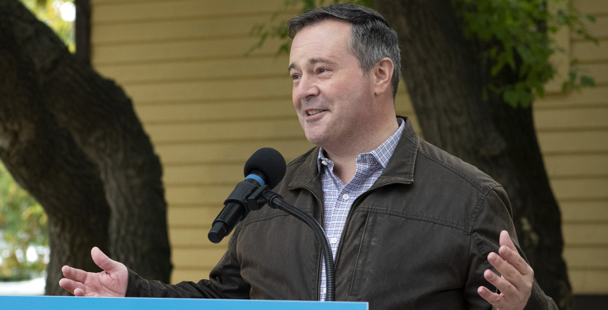 Jason Kenney unveils Alberta's economic recovery plan on September 15, 2020. Image: Alberta Newsroom/Flickr