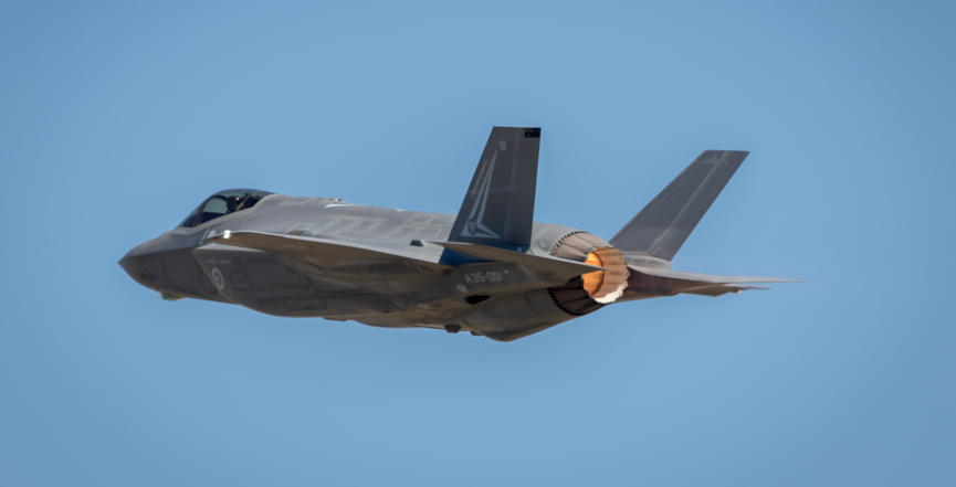 A Lockheed Martin F-35 warplane. Image: Ant Le Breton/Flickr