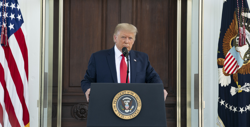 President Trump during a press conference on September 7, 2020. Image: The White House/Flickr