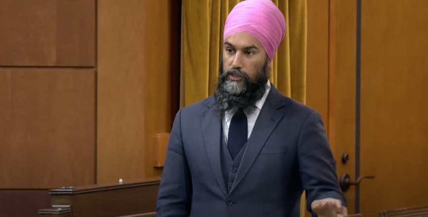 NDP Leader Jagmeet Singh. Image: Video screenshot