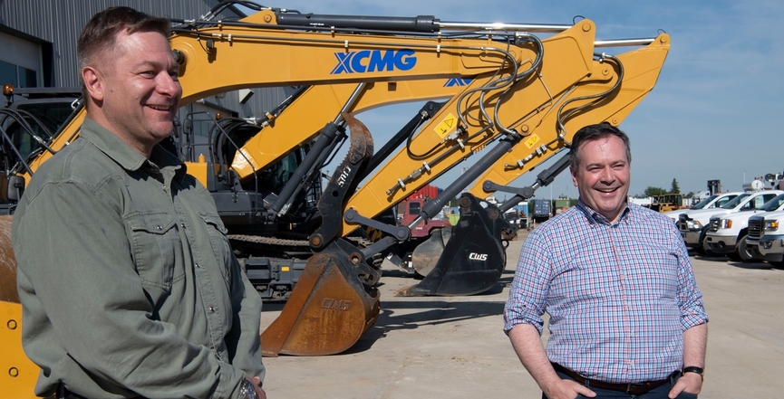 Shane Getson with Alberta Premier Jason Kenney in June, 2020. Image: Shane Clayton Getson​/Facebook