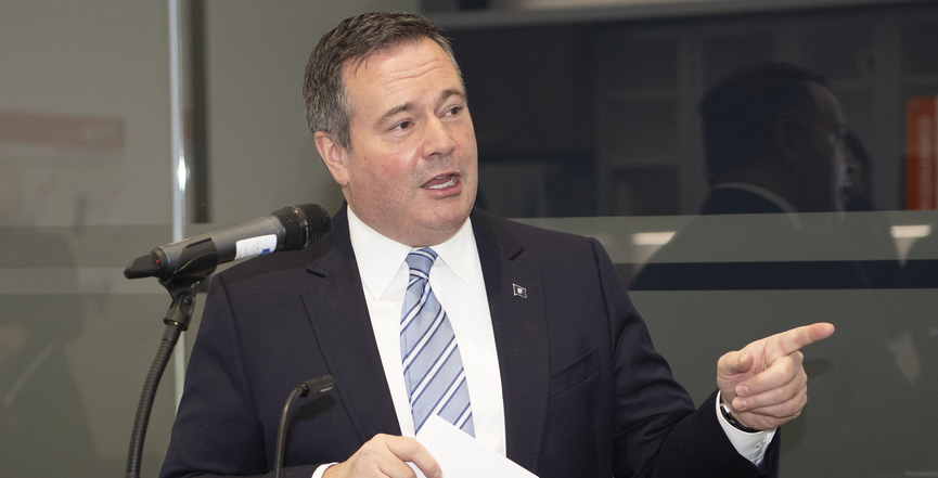 Premier Jason Kenney at the opening of the Mazak Edmonton Technical Centre on October 21, 2020. Image: Alberta Newsroom/Flickr