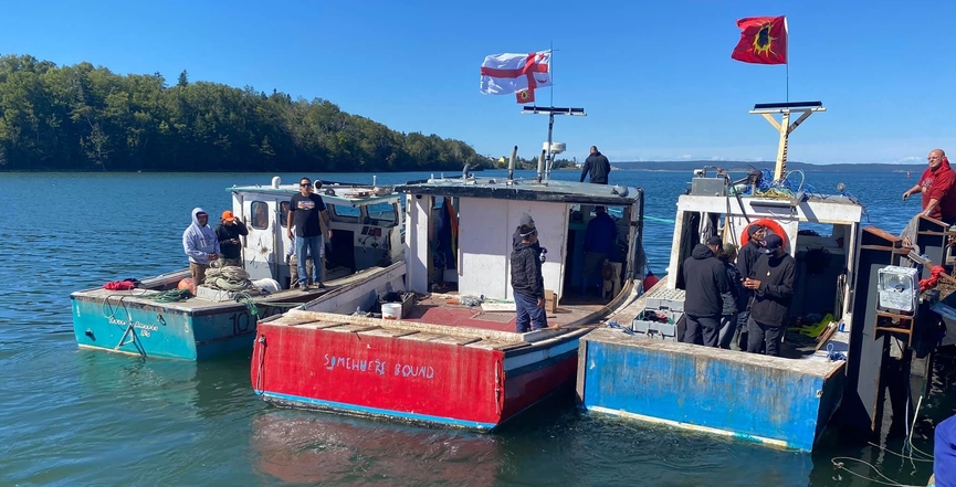 Mi'kmaq fishing boats. Image: Courtesy Sipeknekatik