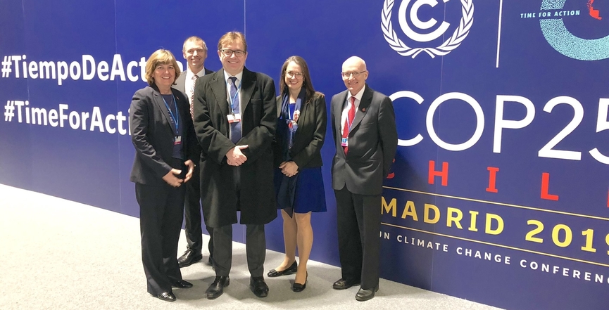 Federal Environment Minister Jonathan Wilkinson at COP 25 in Madrid last year. Image: Jonathan Wilkinson/Twitter