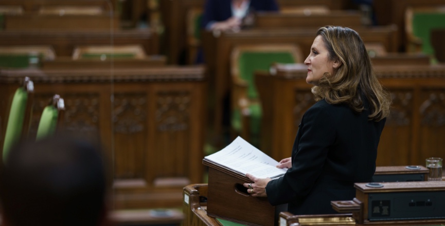 Finance Minister Chrystia Freeland. Image: Chrystia Freeland/Twitter