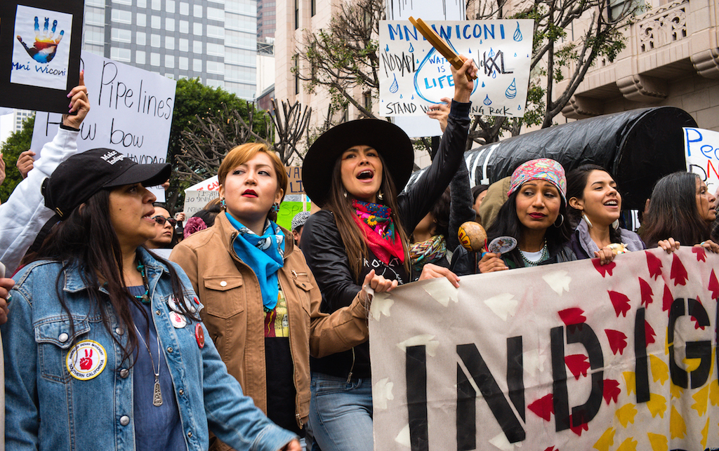 Anti-DAPL protest in Los Angeles, February 2017. Image credit: [DV8] David Patrick Valera/Flickr