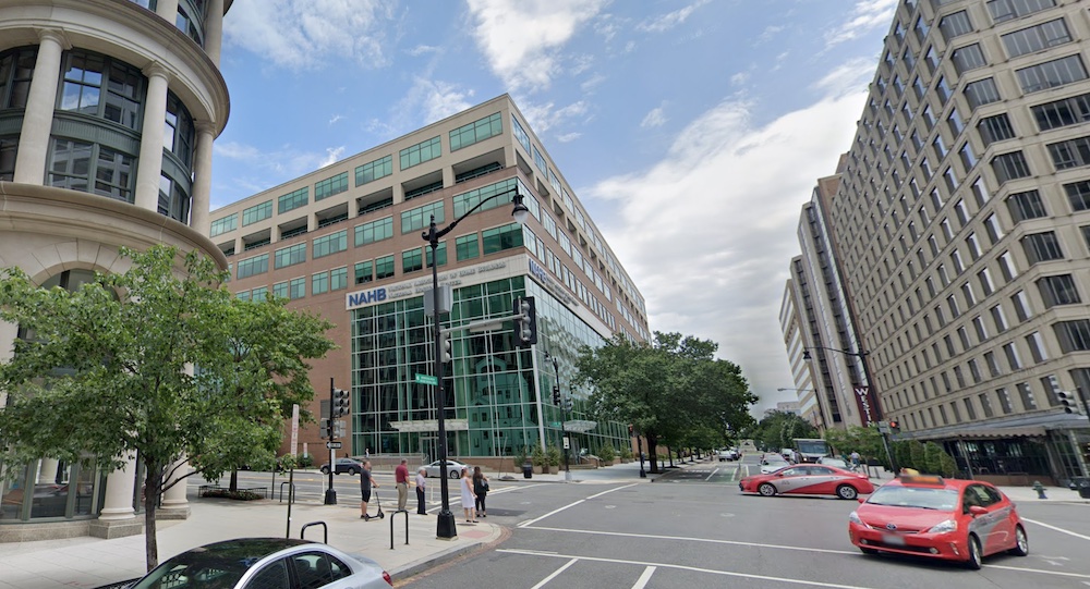 Across the street, at left, the building in Washington's lobbyists' quarter a few blocks north of the White House that houses Energy in Depth and the Independent Petroleum Association of America. Image: Google Street View