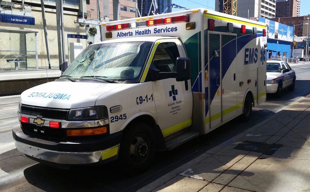 Alberta Health Services ambulance. Image credit: Mitchell Smith/Flickr