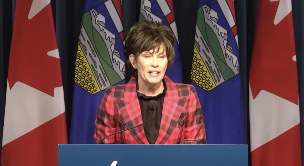 Alberta Energy Minister Sonya Savage. Image: Screenshot of Government of Alberta video