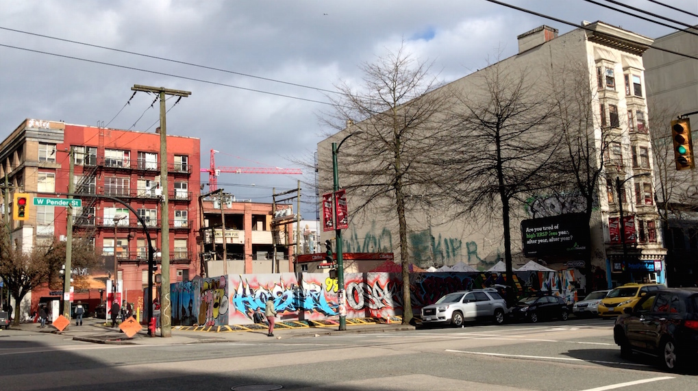 Street scene from downtown Vancouver.