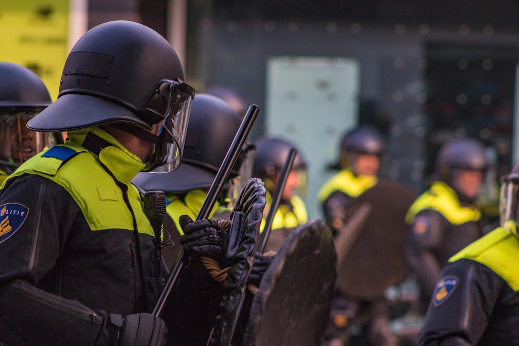 Police at a demonstration. Image credit: Pxhere/Creative Commons license