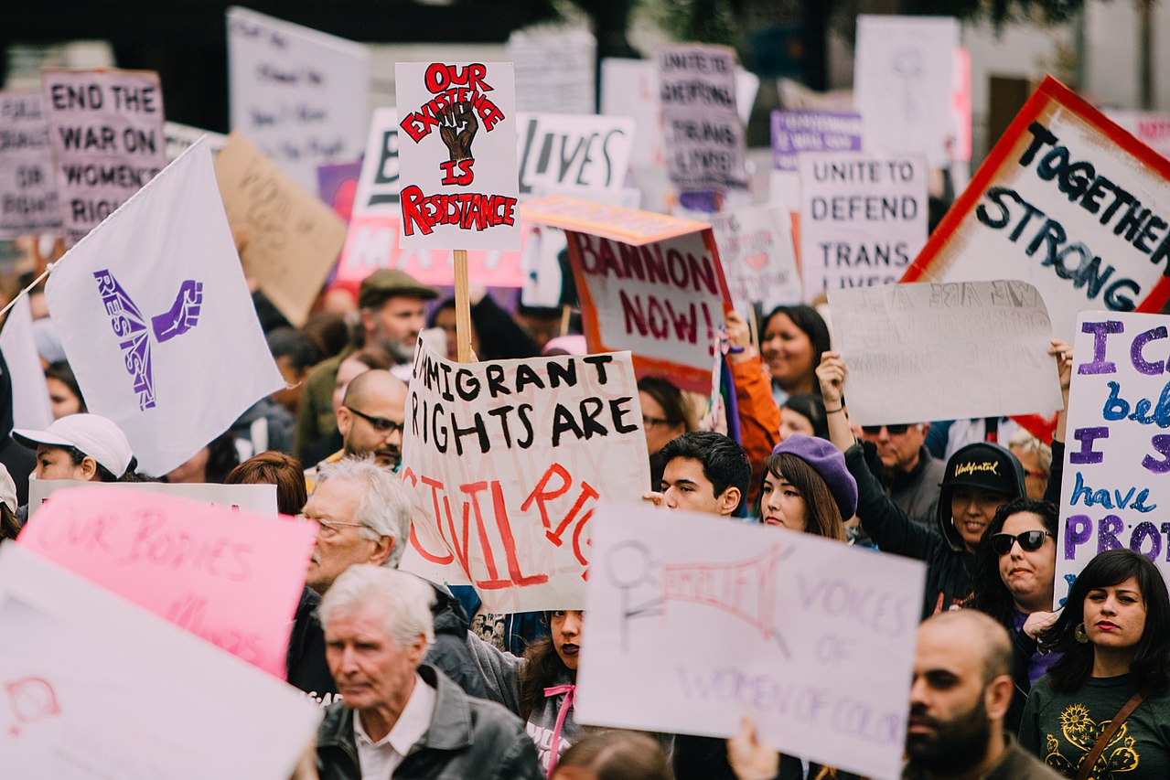 International Women's Day March, 2017, Los Angeles. Image Credit: Molly Adams/Wikimedia Commons