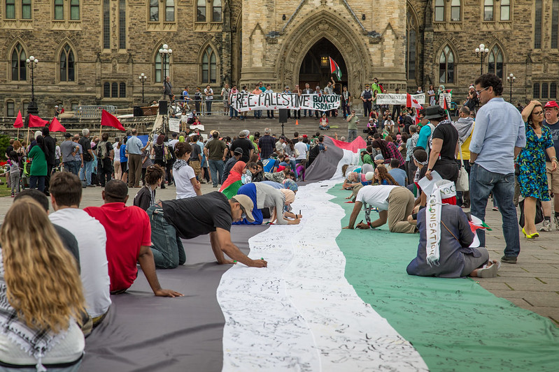 Free Palestine Protest on Parliament Hill in Ottawa, 2014. Image credit: Tony Webster/Flickr