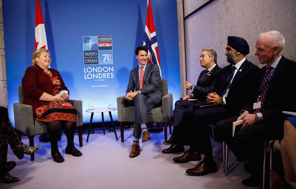 Prime Minister Justin Trudeau meets with dignitaries at NATO, December 4, 2019. Image credit: Adam Scotti/PMO