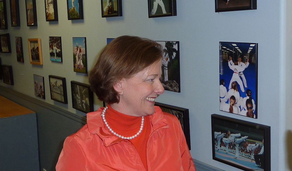 Alison Redford, as Alberta's new premier, on the campaign trail in 2012. Image credit: David J. Climenhaga