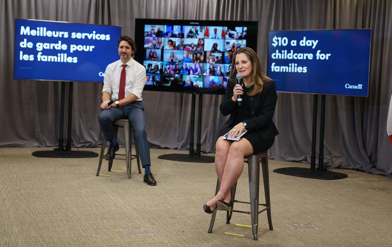 Prime Minister Justin Trudeau and Finance Minister Chrystia Freeland. Image credit: Chrystia Freeland/Facebook