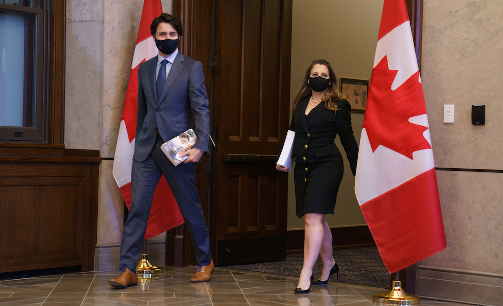 Prime Minister Justin Trudeau and Finance Minister Chrystia Freeland. Image credit: Justin Trudeau/Facebook