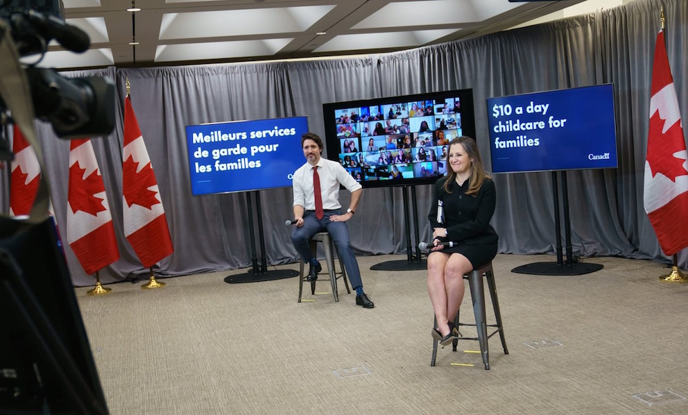 Prime Minister Justin Trudeau and Finance Minister Chrystia Freeland. Image credit: Justin Trudeau/Facebook