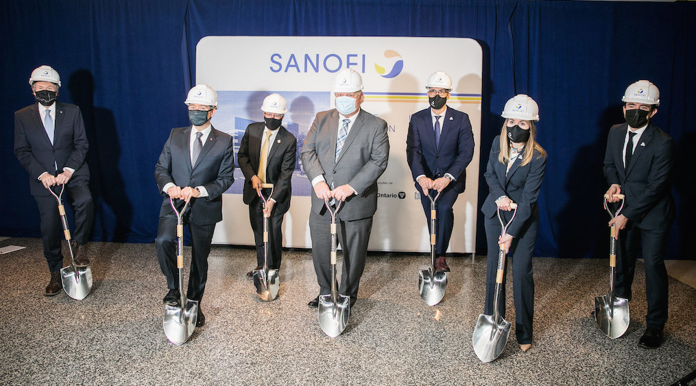 Ontario government official announce partnership with the federal government, city of Toronto and Sanofi to expand domestic vaccine manufacturing capacity. Image credit: Premier of Ontario Photography/Flickr