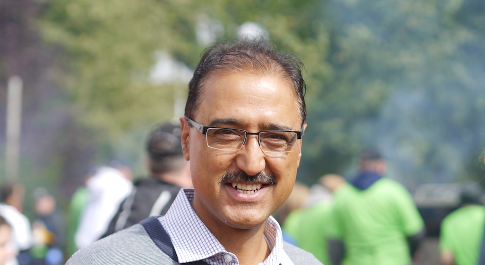 Former MP, federal minister and candidate for mayor of Edmonton, Amarjeet Sohi. Image credit: David J. Climenhaga