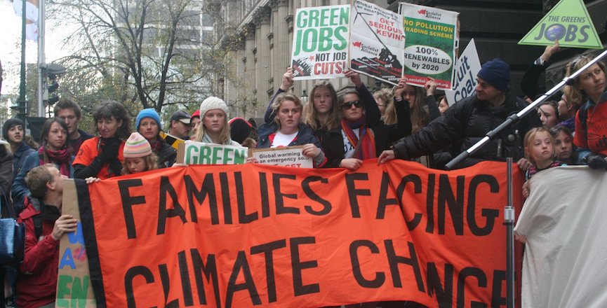 Climate change protest. Image: John Englart/Flickr.