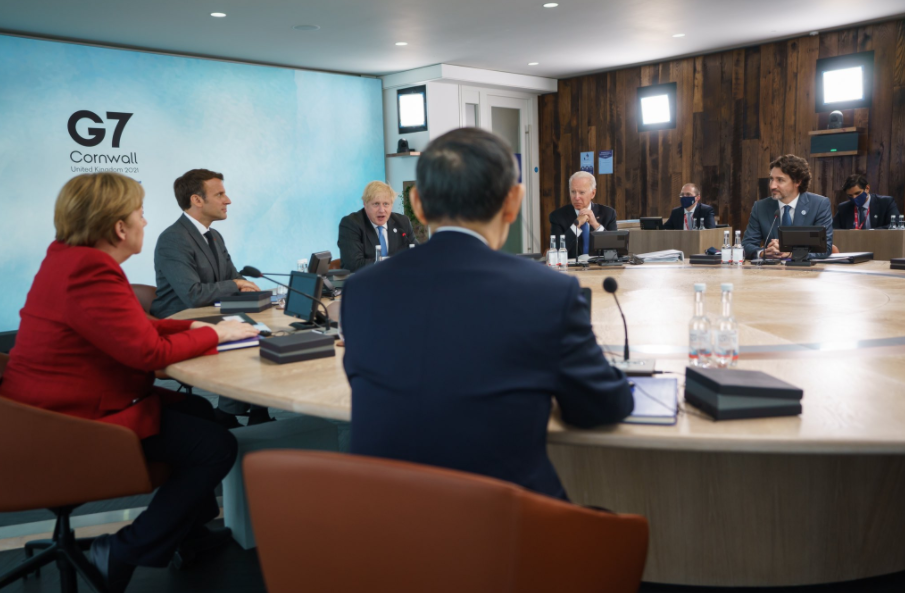 Prime Minister Justin Trudeau at the G7 summit. Image credit: Justin Trudeau/Twitter