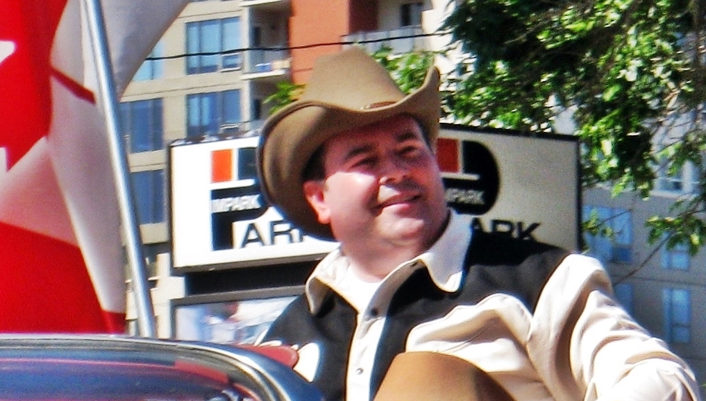 Jason Kenney in the 2010 Calgary Stampede Parade, back when he was Member of Parliament for Calgary Midnapore. Image credit: 5of7/Flickr