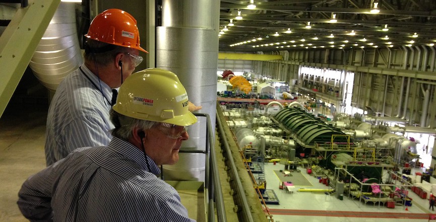 Nuclear Regulatory Commission chairman Stephen Burns (right) visits the Darlington nuclear power plant in Ontario, Canada. Image: Nuclear Regulatory Commission/Flickr