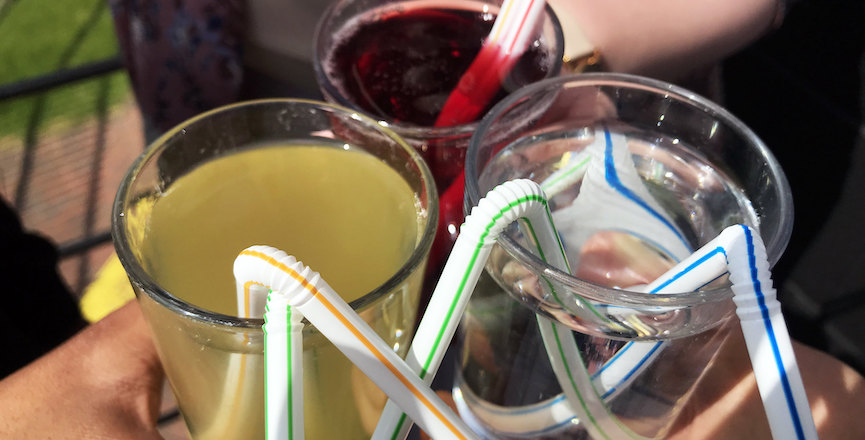 Single-use plastic straws, which could be banned by the end of 2021. Image: Chemist 4 U/Flickr
