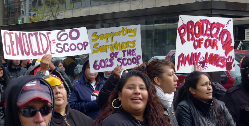 A sixties scoop rally in 2011. Image: Crystal Luxmore/Flickr