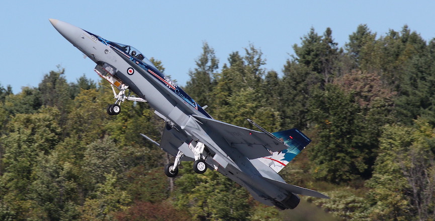 RCAF jet at the Gatineau airshow, 2012. Image: zJMac/Flickr