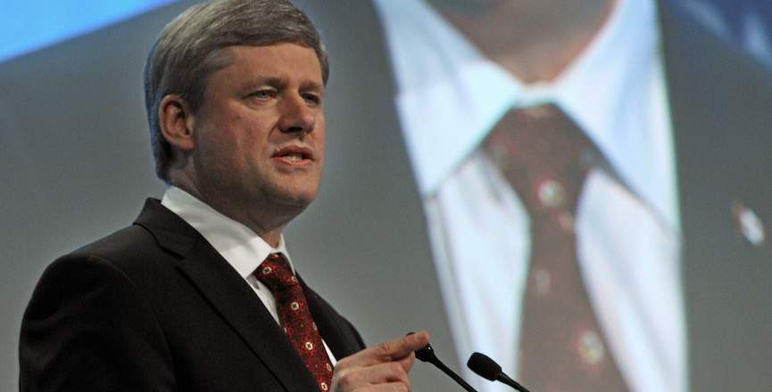 Former PM Stephen Harper at the World Economic Forum in 2010. Image: World Economic Forum/Flickr