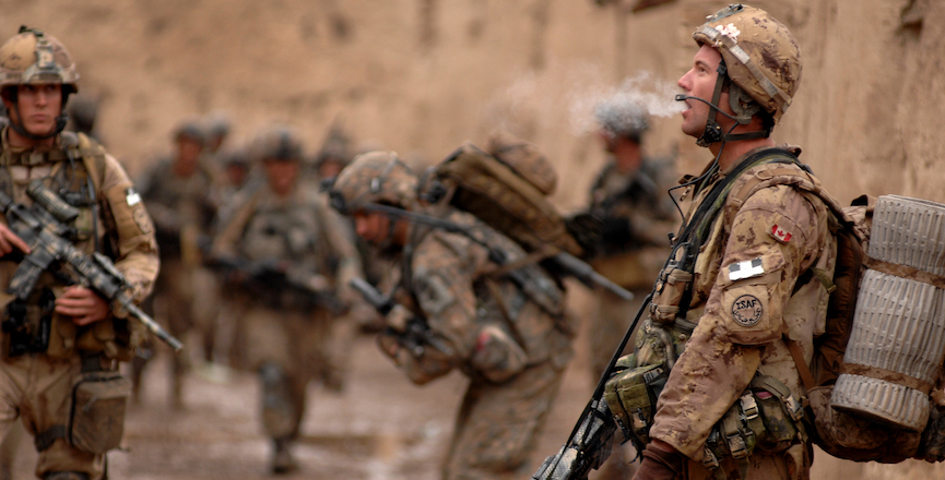 Canadian forces Master Cpl. Dan King takes a moment to himself. Image: U.S. Air Force photo by Senior Airman Kenny Holston/DVIDSHUB/Flickr