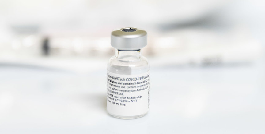 A vial of the Pfizer COVID-19 vaccine. Image: Province of British Columbia/Flickr