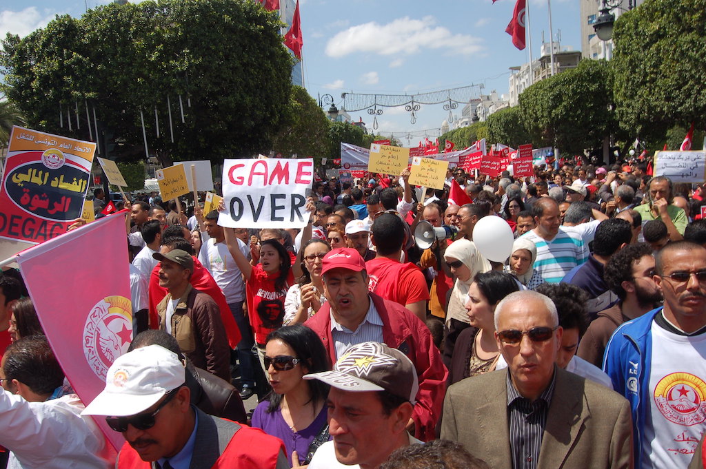 May 1, 2012 protest, Tunis, Tunisia. Image credit: scossargilbert/Flickr