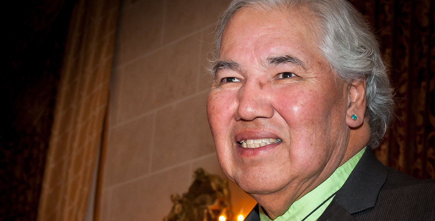 Senator Murray Sinclair in 2015. Image: John Giavedoni​/University of Winnipeg/Flickr