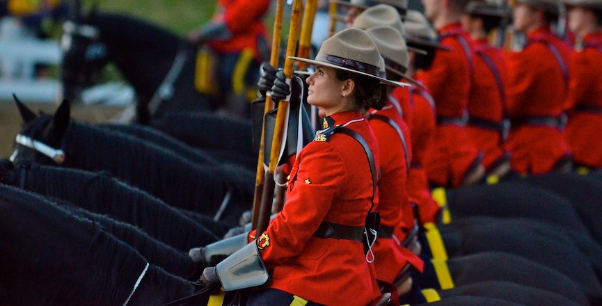 The RCMP at the stables in Ottawa in 2012. Image: Jamie McCaffery/Flickr